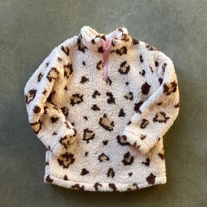 Leopard Sherpa Pull Over